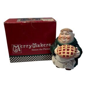 Merry Makers Simon The Pieman Figurine Dept 56  With Box Christmas Monks